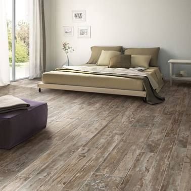 Wood-look flooring in an interior